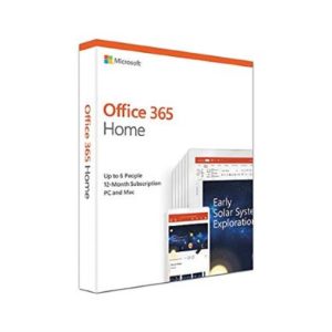 Microsoft Office 365 Home / Family for 6 users (Windows/Mac Laptop + tablet) for 12 month / 1 Year