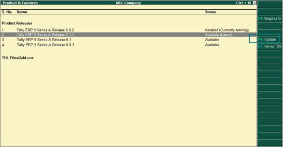 tally upgrade 2