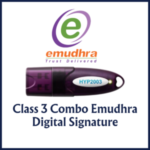 Class 3 Combo Encryption + Signature - Emudhra Digital Signature